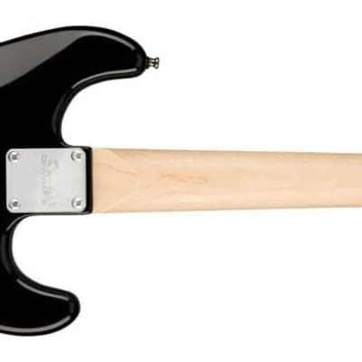 Squier Mini Stratocaster Electric Guitar, with 2-Year Warranty, Black, Laurel Fingerboard, Left-Handed image 2