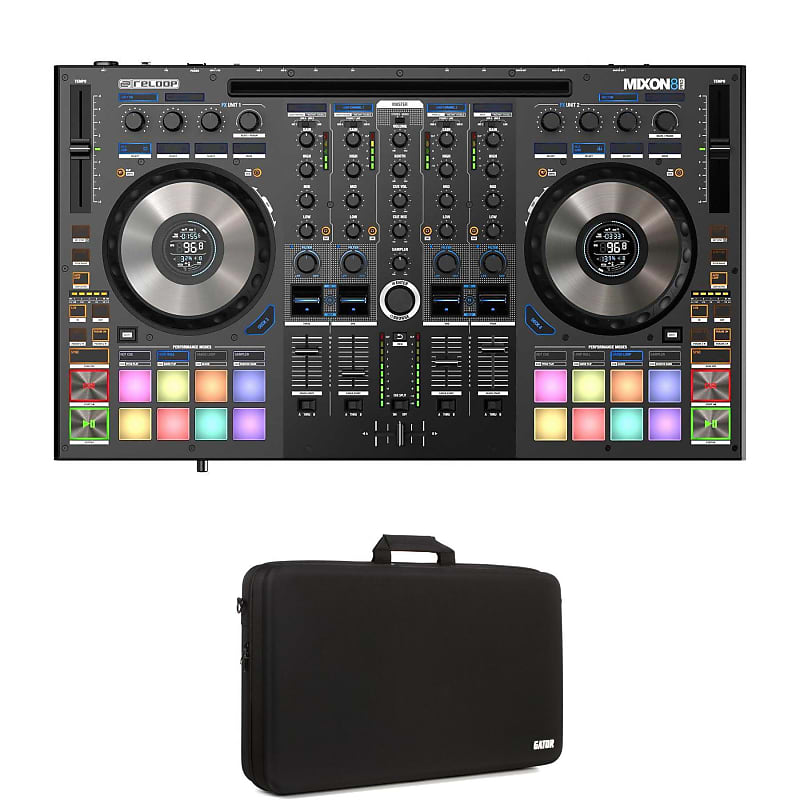 Reloop Mixon 8 Pro 4-channel DJ Controller with Utility Case image 1