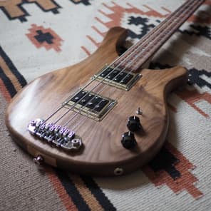 Serek Basses Sacramento Medium Scale Bass 2017 PRE-ORDER Natural Oil Walnut image 8