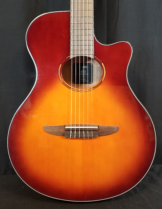 Yamaha NTX1 Acoustic Electric Nylon String Classical Guitar, Brown Sunburst image 1