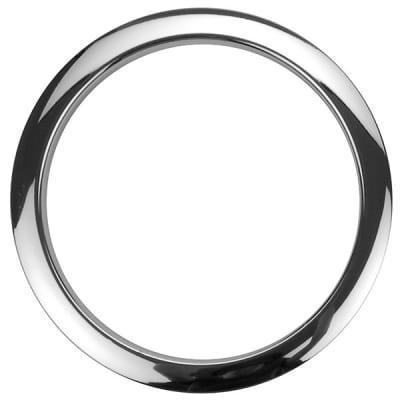 Bass Drum O's 5 Inch Bass Drum Head Reinforcement Ring Chrome image 1