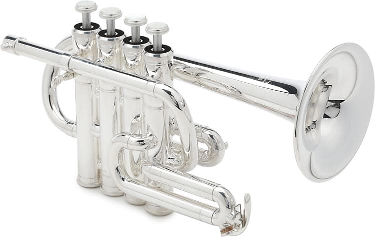 Yamaha YTR-6810S Professional Bb/A Piccolo Trumpet - Silver Plated image 1