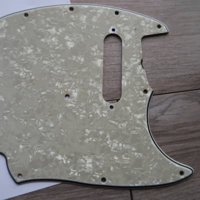 1964 - 1971 Fender Musicmaster guitar  Pickguard  pearloid 60's Vintage USA RI  pearl 65 66 67 image 17