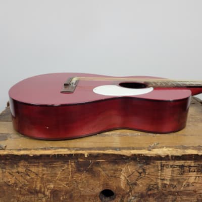 Eko Concert Acoustic Luthier Project rare model Cherry with white gaurd image 9