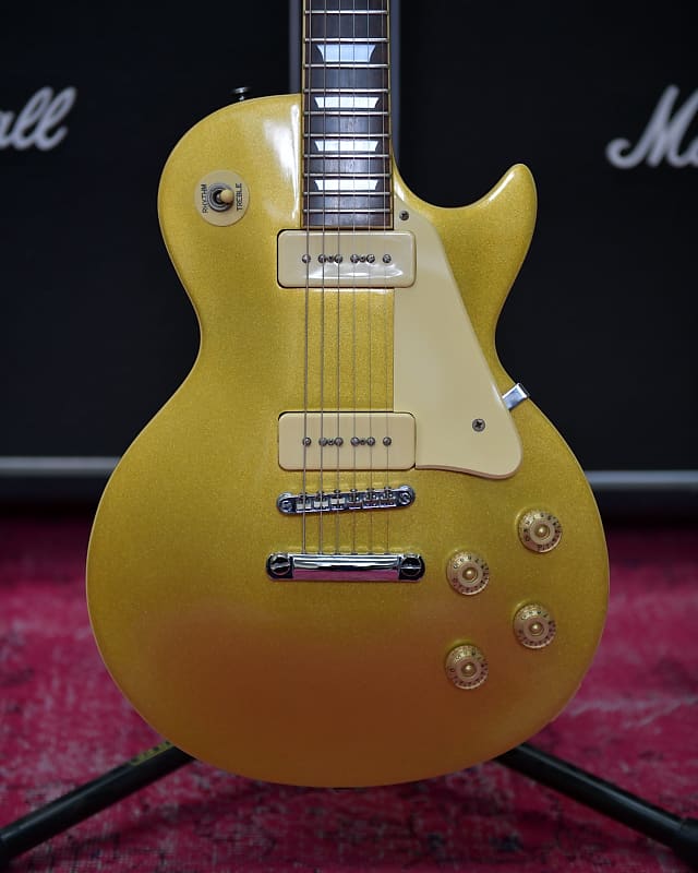 Aria Pro II Gold Top Les Paul p90s '56 Reissue, late 90's