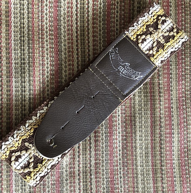 Silver eagle guitar strap top