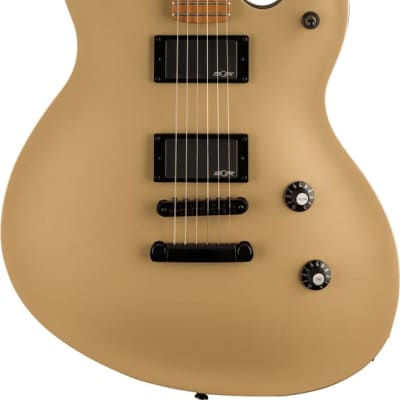 Squier Contemporary Active Starcaster Electric Guitar, Roasted Maple Fingerboard, Shoreline Gold image 1