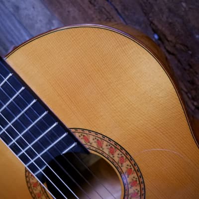 M. G. Contreras Flamenco Student Model 1980's-1990's - Natural with Hard Case & Wittner Mechanical Tuners image 8