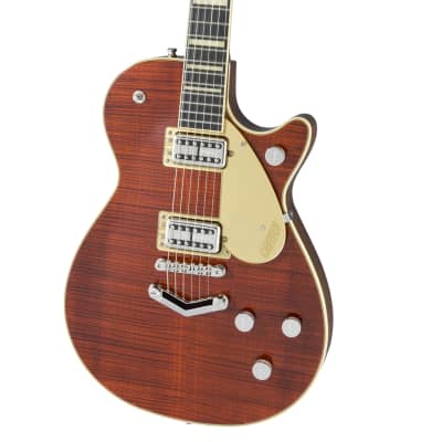 Gretsch G6228FM Players Edition Jet BT with V-Stoptail, Flame Maple, Ebony FB, Bourbon Stain (406) image 3