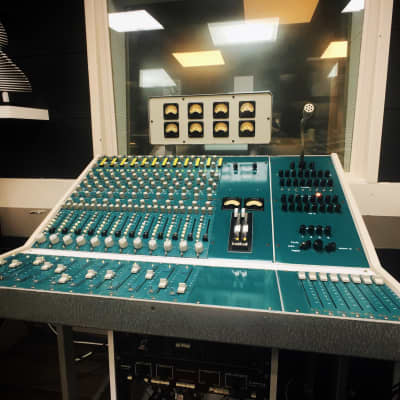 Helios Vintage 12 Channel mixing console ex The Who Ramport Studios 1971 Aqua Blue Green image 4