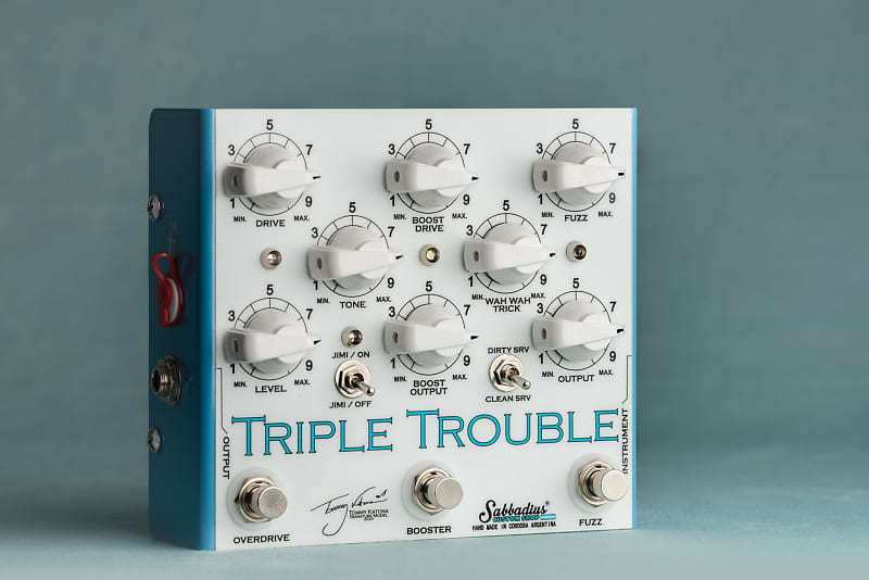 ギター Sabbadius Triple Trouble Sabbadius Triple Trouble pedal (2020) | Overdrive - Boost‬