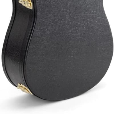 On-Stage GCA5000B Hardshell Acoustic Guitar Case (Dreadnought-Body Instrument Protection, Storage, and Carrying, Molded Interior, Wood and Vinyl Exterior, Accessory Compartment, Gold-Plated Hardware) image 1