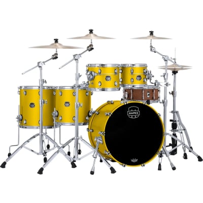 Mapex Saturn Evolution Workhorse 5pc Maple Shell Pack No Snare Tuscan Yellow SE6 image 1