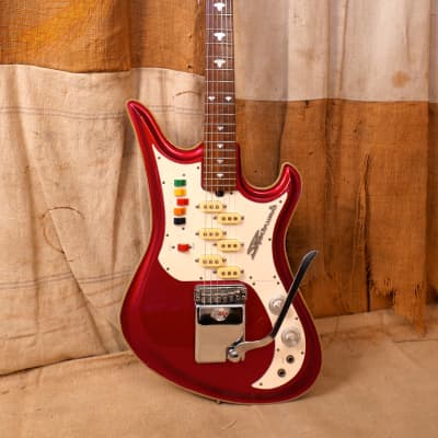 Teisco Spectrum Five 1990's - Candy Apple Red-Spectrum 5 for sale