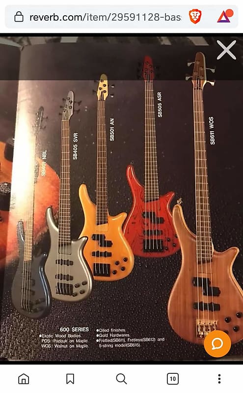 SGC Nanyo Bass Collection SB615/SB465 1988 - Oiled Natural Walnut | Reverb