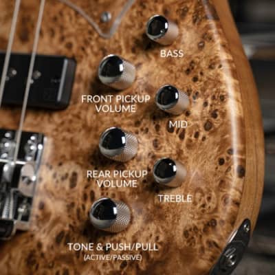 Cort GB-Modern 4 Open Pore Vintage Natural w/Case (B Stock) image 3