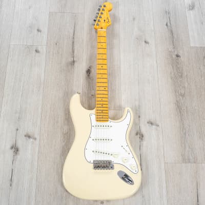Fender American Custom Stratocaster Guitar, Maple Fingerboard Vintage Blonde NOS image 3