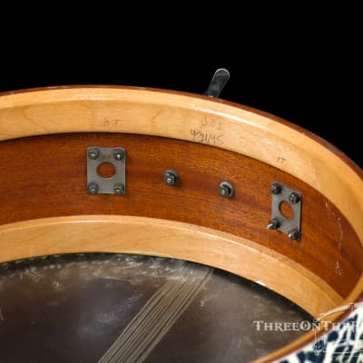 1930s Leedy Black Onyx Professional Model 'Separate Tension' Snare Drum :  5 x 14 image 21
