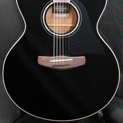 Yamaha CPX600 Medium Jumbo Acoustic-Electric Guitar Black image 1