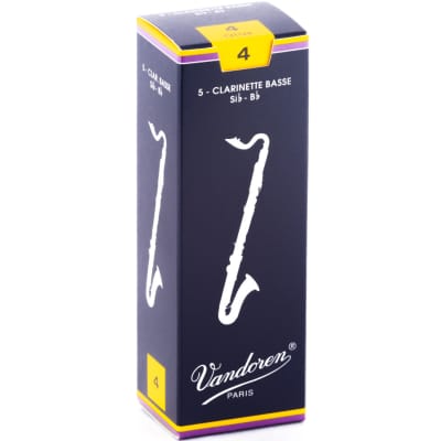Vandoren Traditional Bass Clarinet Reeds - #4 5 Box image 2