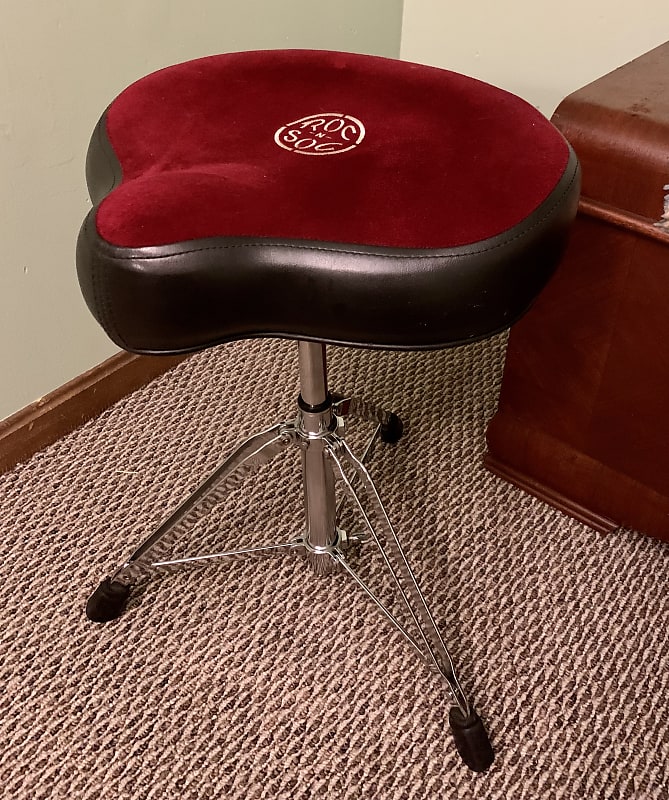 RocNSoc Nitro Hydraulic Drum Throne Red Reverb