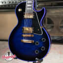 Gibson Custom Shop Les Paul Custom Electric Guitar - Figured Blue Widow with Hardshell Case