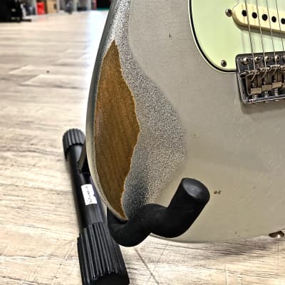 Fender Custom Shop Stratocaster 59 reverse Relic AIS ov SIS 2020 Relic Aged Inca Silver over Silver image 8