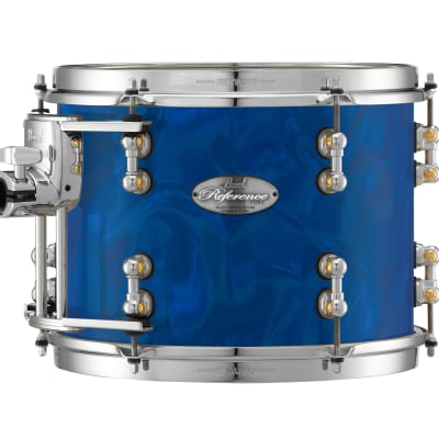 Pearl Music City Custom 12"x10" Reference Pure Series Tom BLUE SATIN MOIRE RFP1210T/C721 image 1