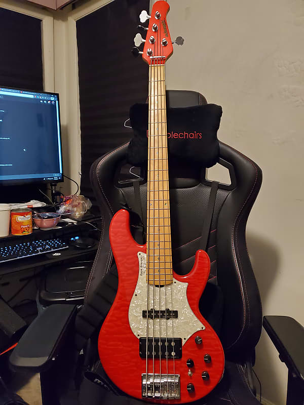 ESP 【激レア美品】ESP Edwards E-T-170BD Fiesta Red Tetsuya Bardic Bass 5弦ベース