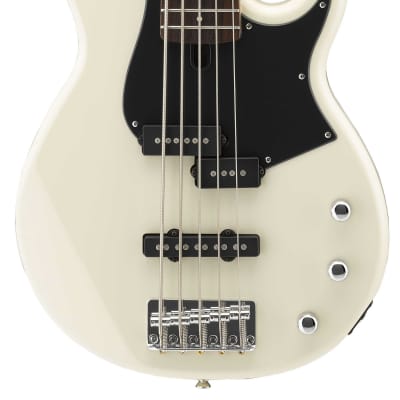 Yamaha BB425X 5-String Electric Bass Guitar, Vintage White, NEW 