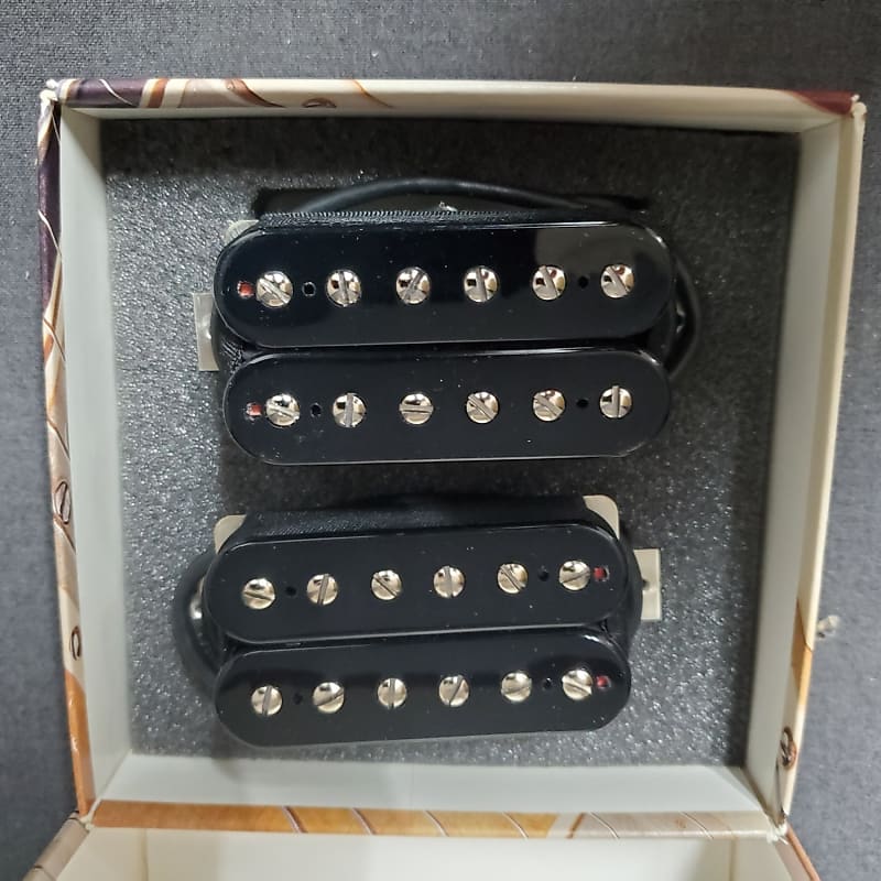 Bare Knuckle Pickups The Mule Humbucker Set Open Black 50 w/Cloth