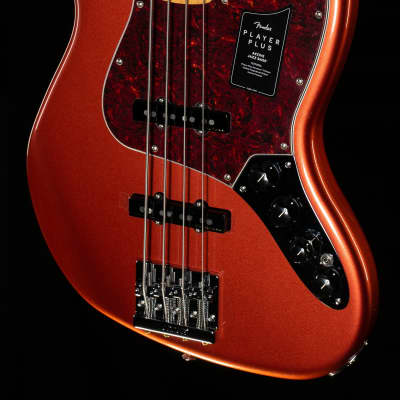 Fender Player Plus Jazz Bass Aged Candy Apple Red Maple Fingerboard Bass Guitar - MX21163712-9.75 lbs image 1
