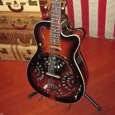 2017 Washburn Model R15 RCE Resonator Acoustic Electric Guitar image 2