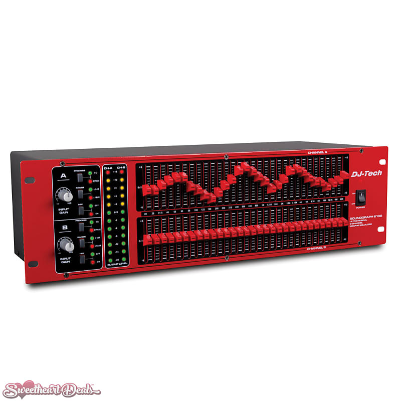 DJ-Tech Soundgraph 6102 2-Channel 31-Band Graphic Equalizer