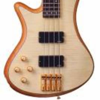 Schecter Stiletto Custom-4 Left-Handed 4-String Electric Bass Natural Satin image 2