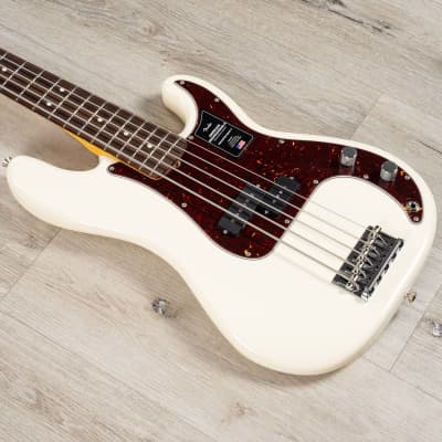 Fender American Professional II Precision Bass V 5-String Rosewood Olympic White image 1
