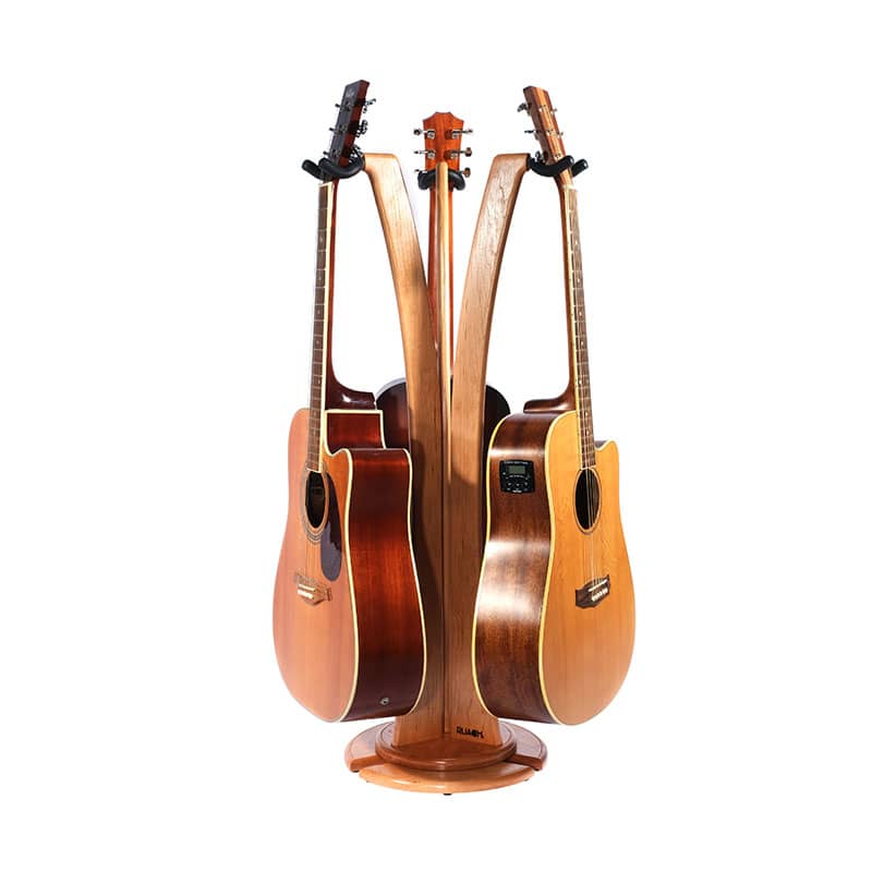 Ruach GS-5 Wooden Guitar Stand for Acoustic, Electric and Bass Guitar -  Mahogany - Ruach Music