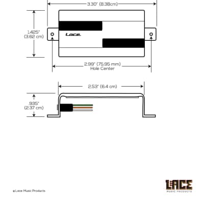LACE Alumitone Deathbucker (Neck or Bridge) - Black image 5