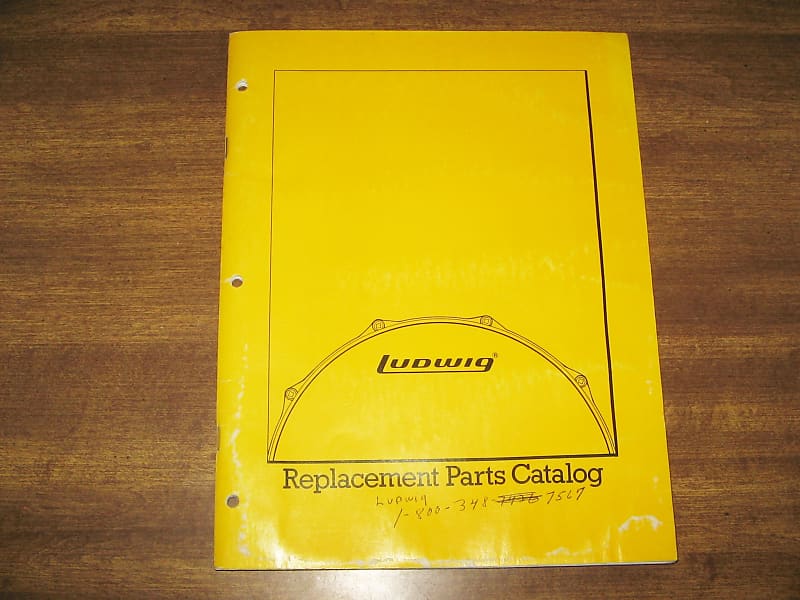 Ludwig Drums Parts Catalog 1983 Reverb