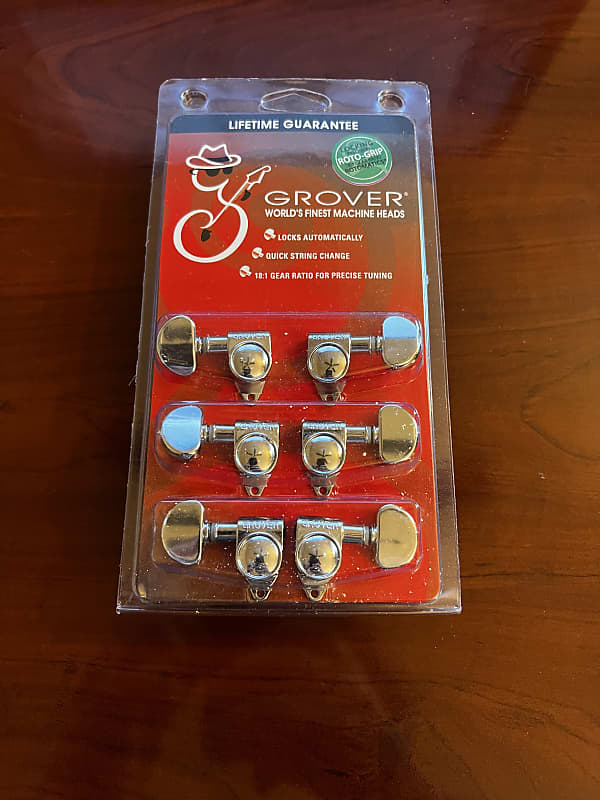 Grover 102 18c Rotomatic 3x3 Tuning Machines 181 Chrome Reverb