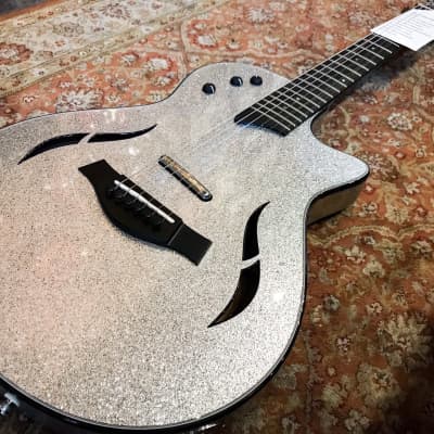 Taylor T5z Custom Electric Guitar Silver Sparkle image 7