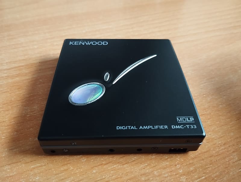 Kenwood Walkman Portable mini disc Player DMC T33 black Confirmed Operation