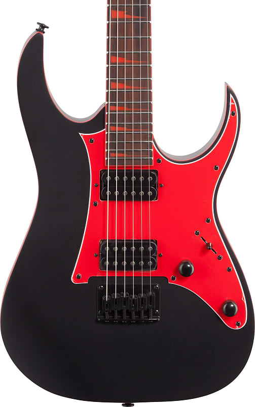Ibanez GRG131DX RG Gio Electric Guitar, Black Flat image 1