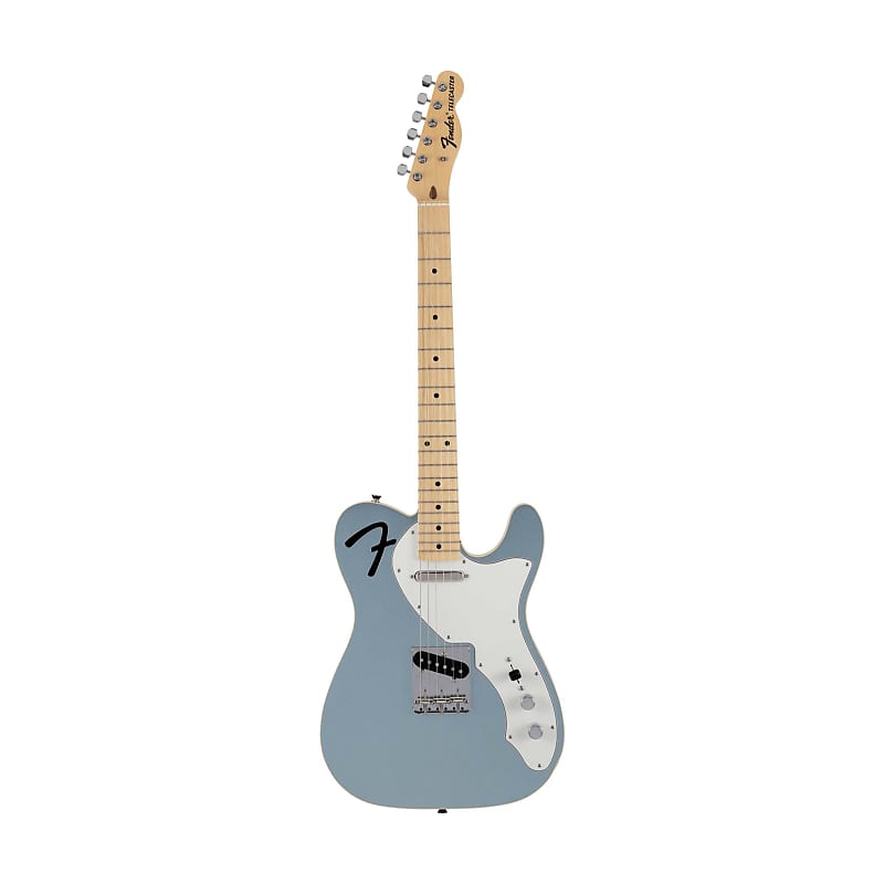 Fender Japan Ltd Ed F Hole Telecaster Thinline Electric Guitar, Maple FB,  Mystic Ice Blue