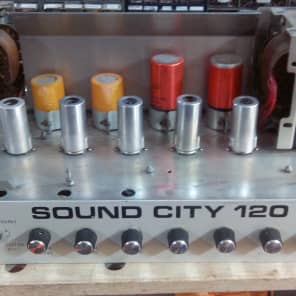 Vintage 1972 Sound City 120R   Valve Amp Head Amplifier SERVICED image 3