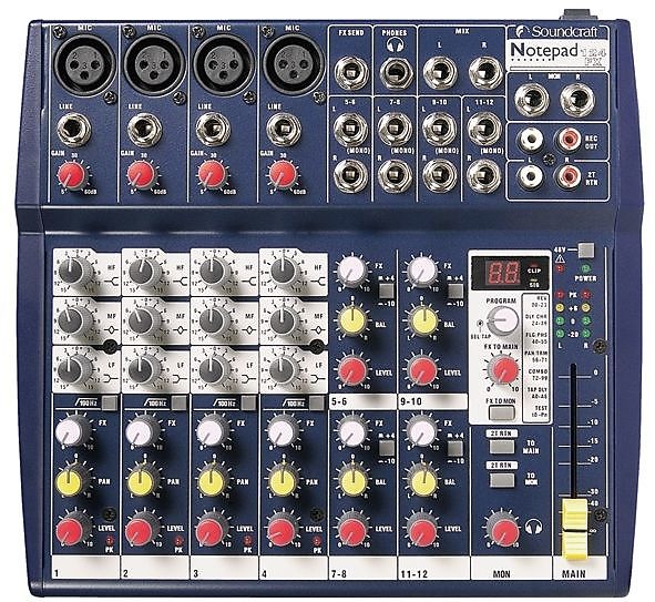 Soundcraft Notepad 124FX 4 Mono / 4 Stereo Channel Mixer | Reverb UK