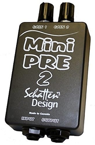 Schatten Mini-Pre 2 Dual Channel Belt-clip Guitar/Instrument Preamp for Mic/Pickup image 1