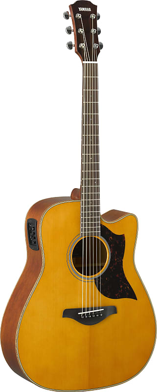 Yamaha A1M Vintage Natural Acoustic Electric Guitar image 1