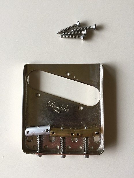 Glendale Telecaster Bridge Plate and Saddles | Reverb Glendale Telecaster Bridge Plate and Saddles | Reverb