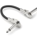 Hosa IRG-600.5 Low-Profile Right-Angle Guitar Patch Cable, 6 inch (6-Pack)